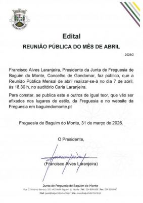 ALTERA&Ccedil;&Atilde;O DA REUNI&Atilde;O P&Uacute;BLICA MENSAL